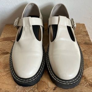 Shop Peche Gemma Mary Janes (ivory)